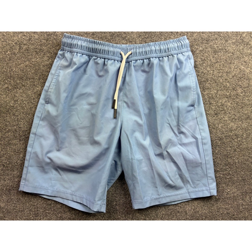 Maamgic Swim Trunks Kids Size 14/16 Light Blue Pink Mesh Lined Board Shorts